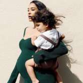 Lisa Haydon poses with son Leo, says it took three pregnancies to figure out how to dress her baby bump 