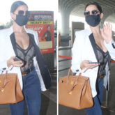 Nora Fatehi pairs semi sheer lacy corset with skinny denims, carries Hermès Birkin bag worth Rs. 7 lakhs