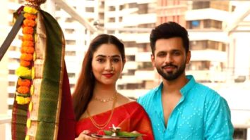 Rahul Vaidya and Disha Parmar celebrate Gudi Padwa the traditional way