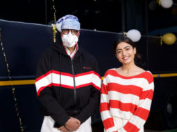 Rashmika Mandanna rings in her 25th birthday with Amitabh Bachchan and Vikas Bahl on Goodbye set 