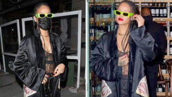 Rihanna grabs attention in lacy sheer top, kimono and Nike Air Jordans worth over Rs. 18,000