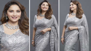 Madhuri Dixit resumes Dance Deewane 3 shoot, channels traditional exuberance in sparkly Manish Malhotra saree