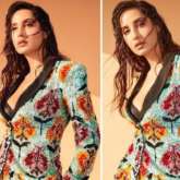 Nora Fatehi raises glam quotient in sparkly powersuit with floral motifs on Dance Deewane 3