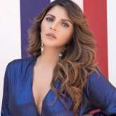 Shama Sikander's plunging neckline blue dress will spruce up your party closet