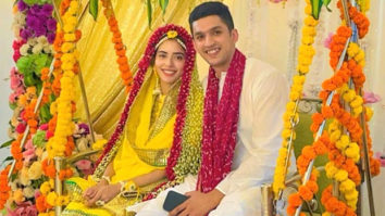 Divya Drishti actress Sana Sayyad and her beau Imaad Shamshi look stunning during their haldi ceremony, see pictures