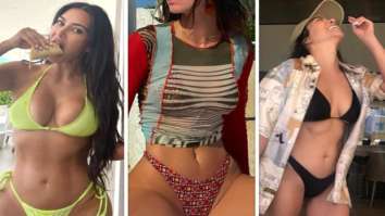 Kim Kardashian, Kendall Jenner and Kourtney Kardashian set the temperature soaring in skimpy bikinis