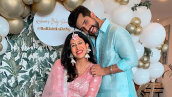 Kishwer Merchant stuns in pink sharara and lilac dress during her baby shower with husband Suyyash Rai