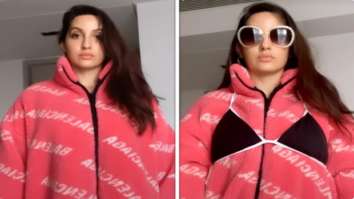 Nora Fatehi tries transition trend from oversized clothing to bikini; leaves Varun Dhawan in splits over her video