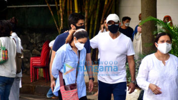 Photos: Huma Qureshi, Apurva Agnihotri, Ashish Chowdhry and others snapped at Mandira Bedi’s husband Raj Kaushal’s funeral in Bandra