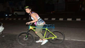 Photos: Jasleen Matharu snapped cycling in Lokhandwala