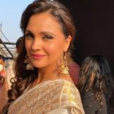 Lara Dutta displays her witty side as she responds to a question on getting vaccinated