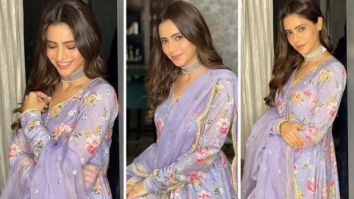 Aamna Sharif glows in lilac anarkali worth Rs. 11,400 on Eid 2021