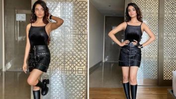 Khatron Ke Khiladi 11: Anushka Sen aces the punk fashion with spaghetti top, mini skirt and knee high boots at the launch event