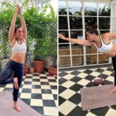 Kareena Kapoor Khan gets her balancing act right as she performs yoga asanas