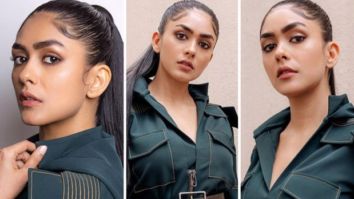 Mrunal Thakur steps out in forest green boiler suit worth Rs. 16,500 for Toofaan promotions