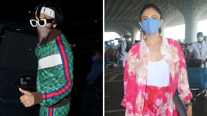 Ranveer Singh and Rakul Preet spotted at Airport
