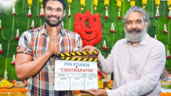 SS Rajamouli claps for mahurat shot of Bellamkonda Sai Sreenivas’ Hindi remake of Chatrapathi