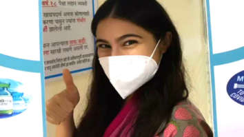 Sara Ali Khan receives first shot of COVID-19 vaccine