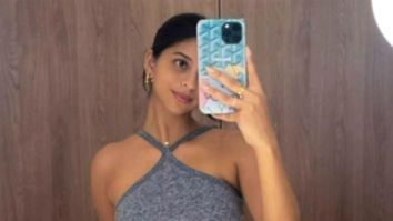 Suhana Khan gives workout inspiration, dons halter neck top and shorts