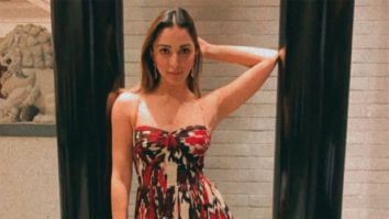 Kiara Advani makes a statement in a multi-coloured, three tier dress from Saksha and Kinni for Rs. 26,500