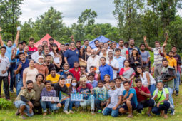 On the sets of the movie Lost