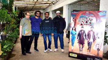 Photos: Celebs snapped at private trailer preview of Bhoot Police