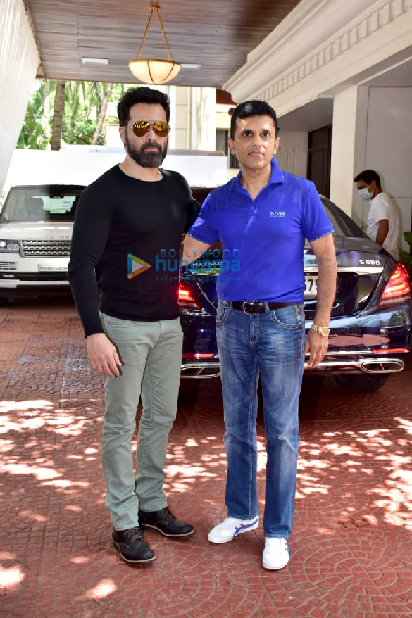 Photos: Emraan Hashmi and Anand Pandit snapped during Chehre promotions Photos: Emraan Hashmi and Anand Pandit snapped during Chehre promotions
