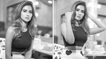 Pranutan Bahl makes a statement in black top and wide-legged pants; strikes a pose for photographer Avinash Gowariker