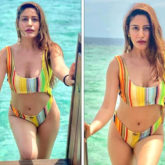 Surbhi Chandna sets internet ablaze in multi-coloured bikini set as she enjoys her Maldives vacation