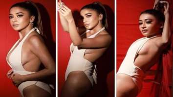 Tina Datta exudes sexy aura in plunging neckline white monokini