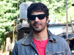 Varun Dhawan spotted at a studio for the rehearsals of his next film Jugjugg Jeeyo