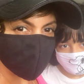 Mandira Bedi posts happy pictures of her kids; calls son Vir her partner-in-crime