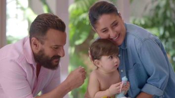 ADORABLE: Saif Ali Khan and Kareena Kapoor Khan shoot for a new TVC with a little baby