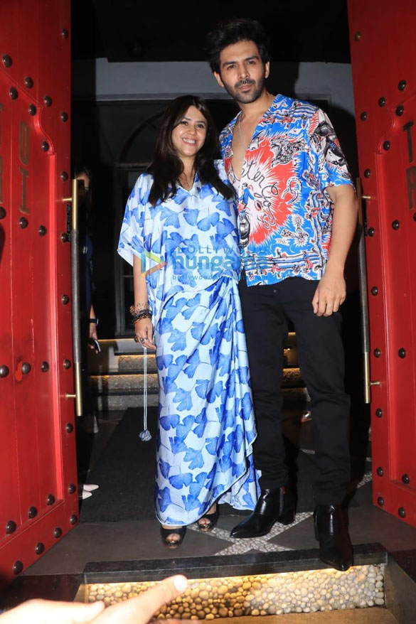 Photos: Kartik Aaryan, Ekta Kapoor and others snapped at the wrap-up party of the film Freddy at Tori Photos: Kartik Aaryan, Ekta Kapoor and others snapped at the wrap-up party of the film Freddy at Tori