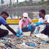 Jacqueline Fernandez goes beach cleaning on the occasion of Gandhi Jayanti, see photos