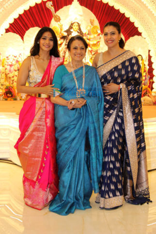 Photos: Kajol, Tanuja, Tanishaa Mukerji and Mouni Roy snapped attending Durga puja