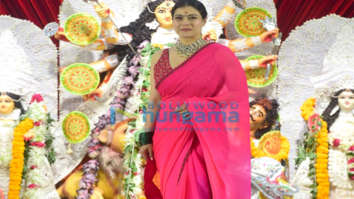Photos: Kajol snapped for Durga puja