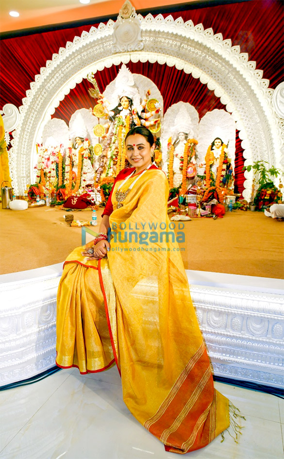 Photos: Rani Mukerji, Kajol, Sumona Chakraborty and others snapped at North Bombay Sarbojanin Durga Puja Samiti 2021
