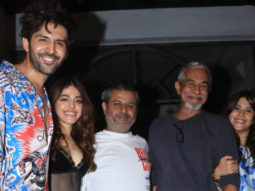 Spotted: Kartik Aryan, Ekta Kapoor, Shashank Ghosh, Jay Shivkrami with wife at Tori Restaurant in Bandra for Freddy wrap party