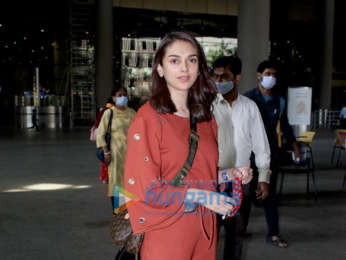 Photos: Saiyami Kher and Aditi Rao Hydari snapped at the airport
