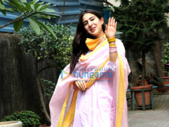 Photos: Sara Ali Khan snapped at Anand L Rai office in Andheri