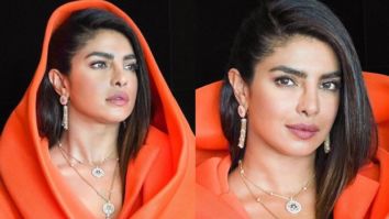 Priyanka Chopra spells glamour in custom-made saffron blazer dress for Bulgari event in Dubai