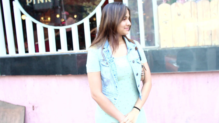 Spotted: Saiee Manjrekar outside Pink Wasabi in Juhu, Mumbai