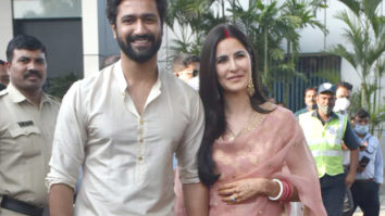 Katrina Kaif and Vicky Kaushal return to Mumbai after their wedding; couple pose for the paparazzi on arrival