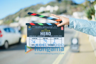 On the sets of the movie An Action Hero