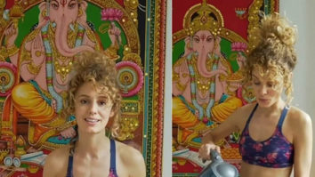 Money Heist fame Esther Acebo Poses with Lord Ganesha painting at her residence