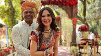 Kim Sharma shies away as boyfriend Leander Paes holds her close to him