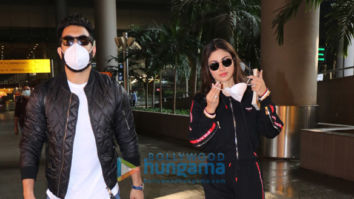 Photos: Mouni Roy and her husband spotted at the airport
