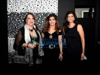 Photos: Shruti Haasan, Akshara Haasan, and others at the unveiling of Santanu Hazarika's art exhibition 'BLCK'