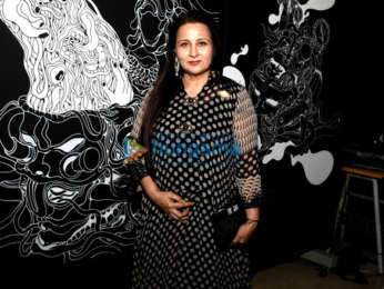 Photos: Shruti Haasan, Akshara Haasan, and others at the unveiling of Santanu Hazarika's art exhibition 'BLCK'